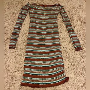 Rue21 Cold Shoulder Long Sleeve Dress Size Medium